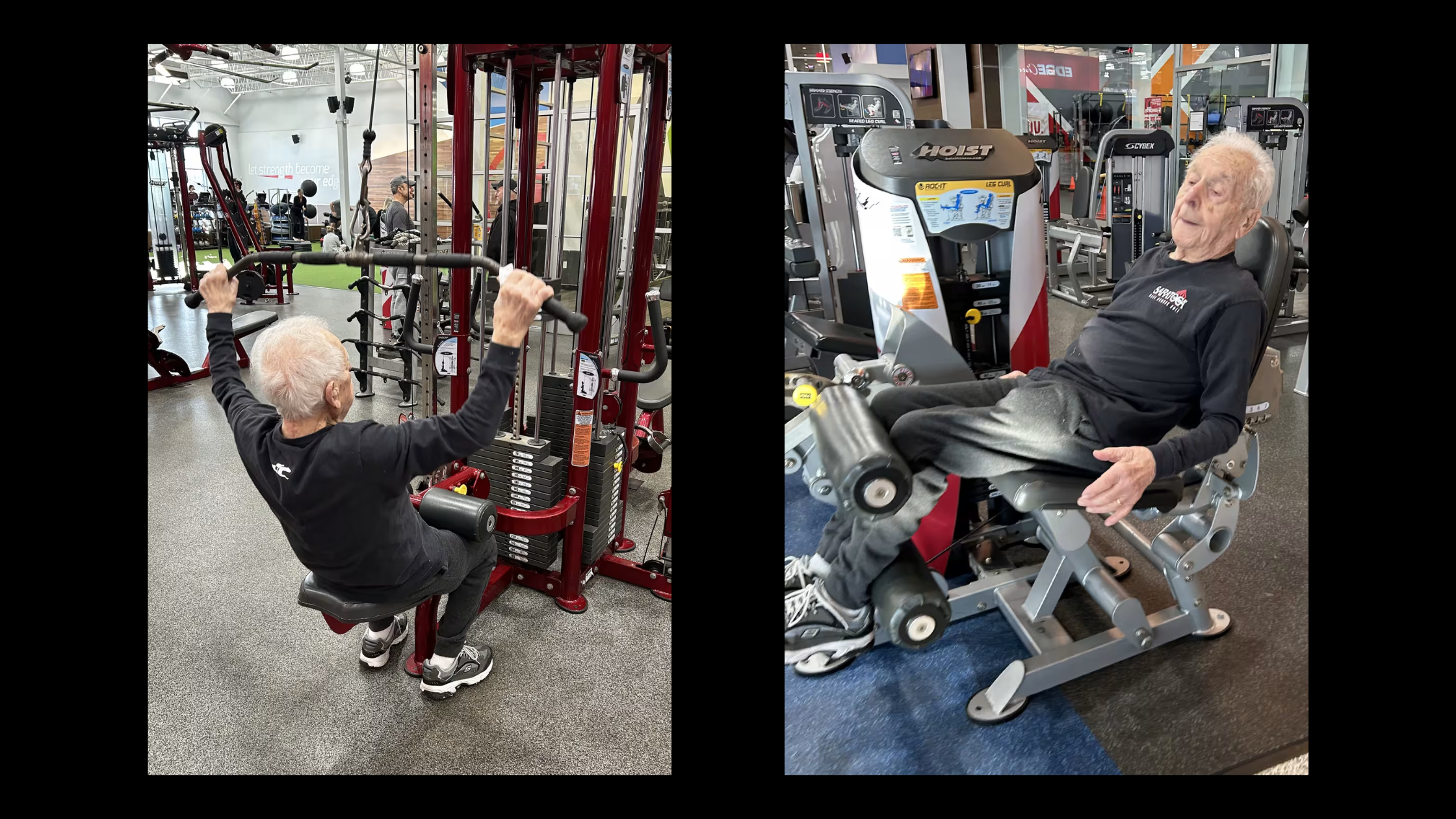 Entraînement centenaire gym musculation